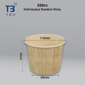 Meilleures ventes : Bol à salade en papier de bambou avec couvercle, 390cc, 520cc, 850cc, du fournisseur malaisien, idéal pour les stands alimentaires, cafés, fêtes et événements - Product Image 5