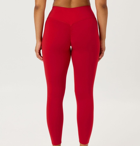 Breathable High Waist Women's Fitness Leggings Stretch <b>Athletic</b> Yoga Pants Custom Wholesale - Product Image 2