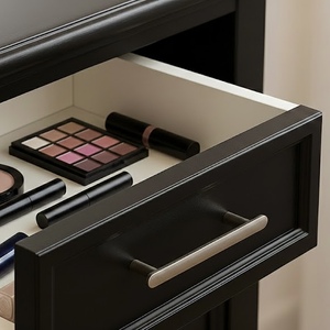 Poignée de tirage en alliage de zinc minimaliste moderne, noir mat, pour armoire d'hôpital, durable et écologique - Product Image 6