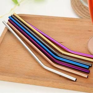 Reusable Metal Drinking <b>Straws</b> Set Colorful Bendable Modern Bar Accessories <b>for</b> Cold <b>Drinks</b> - Product Image 1
