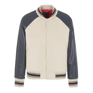Men Winter College Hooded Varsity <b>Jacket</b> 100% Cotton Woolen Fabric Breathable with Cotton Lined Sleeves Men Varsity <b>Jacket</b> - Product Image 4