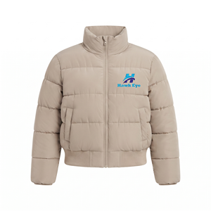 Wholesale High Quality Stand Collar Women Designer <b>Cropped</b> Puff <b>Jacket</b> Nothern Down Coat Puffer <b>Jacket</b> For Women - Product Image 1