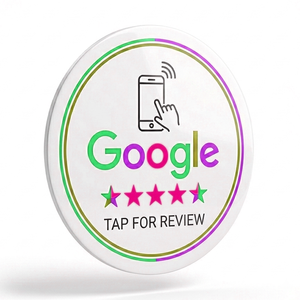 Tarjeta NFC sin contacto para reseñas de Google con logotipo personalizado, tarjeta inteligente de PVC para publicidad empresarial - Product Image 1