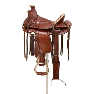 Selle anglaise tout usage en coton de haute qualité avec arceau en bois pour adultes et jeunes – Conçue pour l'entraînement sur sentier et l'équitation - Product Image 2