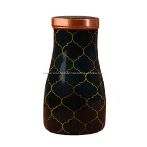 Personalized Wholesale Geometric Enameled Printed Pure Copper Water <b>Bottle</b> Jar for Drinking Water at Reasonable Price - Product Image 1