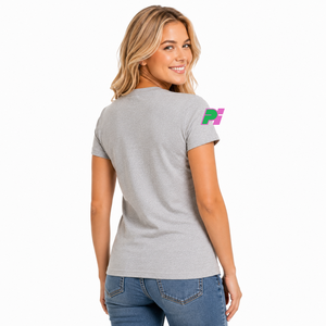 Camiseta de Manga Corta para Mujer, Moda de Verano, Más Vendida, con Bordado Personalizado, Letras, Algodón, Camiseta Sorority para Mujer - Product Image 4
