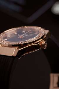 อเล็กซานเดอร์ เฟอร์รอส 2251R-01 นาฬิกาข้อมือสตรีระบบควอตซ์สแตนเลสสตีลนาฬิกาหน้าปัดคริสตัลแซฟไฟร์สายยางกันน้ำ 50 ม. - Product Image 3
