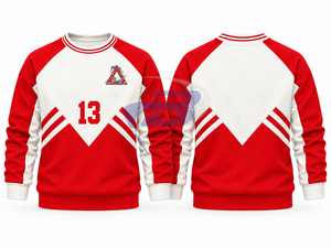 Delta |   Sigma |   Sweat-shirt à col ras du cou en molleton de coton pour femme, pull de la sororité Theta, rouge et blanc, numéro 13, décontracté - Product Image 3