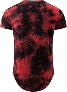 T-shirts OEM Streetwear 100% Coton Tie-Dye pour Hommes, Col Rond Couleur Unie, Manches Courtes, Impression Personnalisée, Fournisseur de T-shirts pour Hommes - Product Image 3