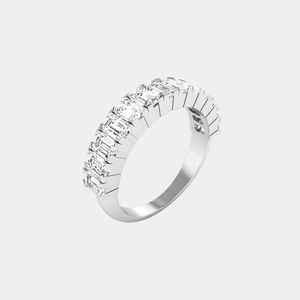 แหวน2.00CTW ครึ่งแท่งทรงมรกตตัดครึ่งแท่ง - Product Image 5