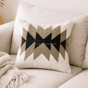 Hotel Grade Kilim Cushion <b>Cover</b> Turkish Handwoven Pillow Modern Look 18x18 Kilim Cotton Pillow <b>Cover</b> <b>for</b> Couch or Bed - Product Image 3