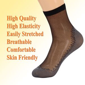 10 Paia di Calzini alla Caviglia Antiscivolo in Nylon Trasparente per Donne, con Suola in Cotone e Materiale Sottile in Seta, Comodi e Alla Moda - Product Image 5