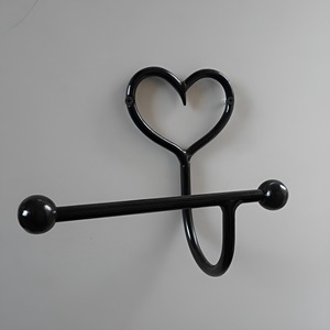 Wall Mount <b>Bathroom</b> <b>Hook</b> Towel Cloths Holder Decorative Metal <b>Hook</b> Black Powder Coated Weatherproof Premium Wall <b>Hooks</b> Hot Sale - Product Image 1