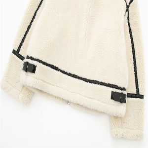 New Sherpa Fashion Fleece Fur All in One <b>Jacket</b> Retro Lapel <b>Long</b> Sleeve Zipper Sherpa <b>Jacket</b> for <b>Men's</b> Pakistani Supplier - Product Image 3