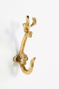 Gancho de Pared de Aluminio Dorado, Resistente, para Colgar Abrigos en Espacios Pequeños - Product Image 2
