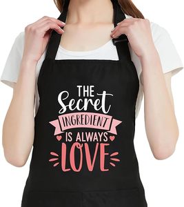 <b>Funny</b> Waterdrop Resistant <b>Aprons</b> <b>for</b> <b>Women</b> with 2 Pockets, Adjustable Bib Chef Kitchen <b>Apron</b> <b>for</b> Cooking Baking - Product Image 2