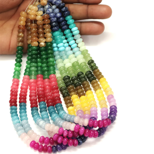 Magnifiques perles de quartz de forme ronde, couleur arc-en-ciel, lisses, 7-8 mm, multicolores. - Product Image 1