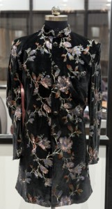 Traje de esmoquin de terciopelo negro para hombre, Sherwani de lujo para fiesta de noche, Bandhgala con lentejuelas florales bordadas, Chaqueta D, Atuendo para recepción de novio - Product Image 2