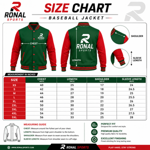 เสื้อแจ็คเก็ตวาร์ซิตี้สีเขียวแดงสำหรับผู้ชาย RONAL SPORTS แบบลำลอง ปกคอปกติ ติดกระดุมด้านหน้า ทรงพอดีตัว เหมาะสำหรับใส่ในฤดูใบไม้ร่วงและฤดูใบไม้ผลิ - Product Image 6