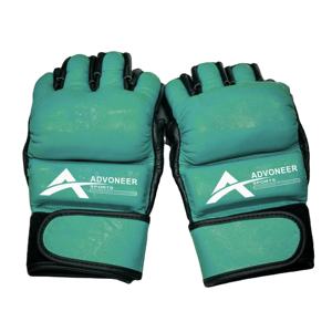 Guantes MMA de cuero de vaca dorado de calidad superior Diseño de dedo completo que absorbe la humedad para cierre de muñeca para artes marciales de boxeo - Product Image 2