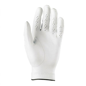 Guante de Golf de Cuero Genuino Transpirable de Primera Calidad, Guante Deportivo Unisex, Blanco y Gris, Cuero Cabretta Suave, Antideslizante - Product Image 2