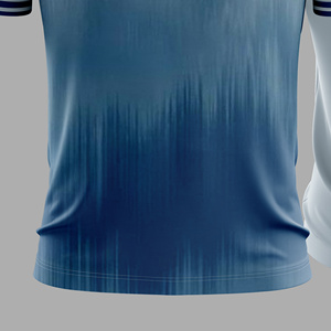 เสื้อยืดพิมพ์ลายเรขาคณิตสีดำน้ำเงิน ยูนิเซ็กซ์ ผ้าโพลีเอสเตอร์ 100% ระบายอากาศได้ดี ต้านเชื้อแบคทีเรีย แขนสั้น ทรงปกติ - Product Image 5