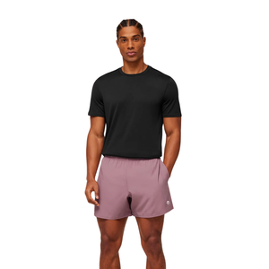 Shorts de sport athlétiques pour hommes, coupe slim 5 pouces, légers, pour l'entraînement et la course, rose calme - Product Image 3