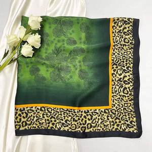 Design Your Own Low MOQ Women Square <b>Scarf</b> 100% <b>Silk</b> Customizable Color & Logo Elegant All Season Use Pakistan Made - Product Image 4