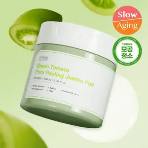 SUNGBOON EDITOR Green Tomato Pore Peeling Jumbo <b>Pad</b> 60P High Quality Face Washing Product - Product Image 1