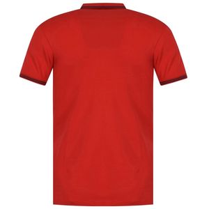 Camiseta Polo Personalizada para Hombre, Color Rojo, Transpirable, Manga Corta, Color Sólido, Tejido de Punto, Estilo Casual - Product Image 4