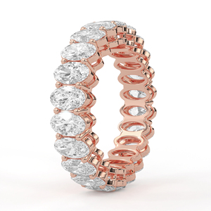 Bague en or blanc massif avec diamants de laboratoire, plaquée rhodium, multi-pierres, boucle sans soudure, lot calibré, fournisseur de bijoux fins - Product Image 4