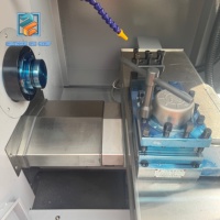 Tour CNC Fanuc à lit plat horizontal monophasé 380V X400 personnalisable de haute précision pour jantes en alliage