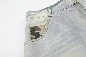 Shorts en jean délavé de qualité supérieure pour femme, taille mi-haute, respirants, séchage rapide, 100 % coton, pour l'été, prix direct usine - Product Image 2
