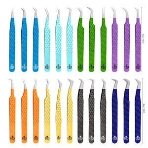 Variété Pack de pinces à épiler pointues colorées et dimensionnées pour des tâches de précision répondant à des besoins divers - Product Image 1