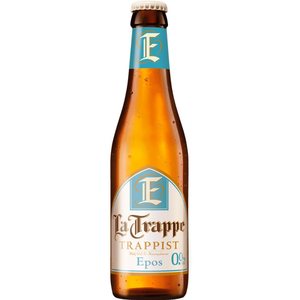 Venta al por mayor de cerveza La Trappe Epos 0.0 sin alcohol, 0.3% de alcohol, cerveza alemana Trappist, 24x33cl - Product Image 1