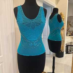 Cadena de Cuerpo de Lujo con Cuentas Metálicas Plateadas de Jade de 18 cm de Ancho, Flecos de Borlas para Coser en Vestidos de Baile y Ropa - Product Image 4