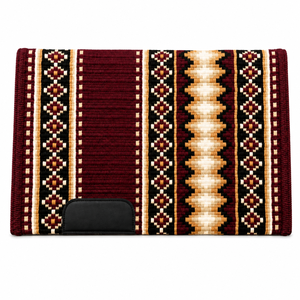 Couverture de selle Navajo occidentale en laine tissée à la main, tapis de cheval personnalisé, équipement d'équitation, fournisseur et exportateurs de tapis de concours pour ranch en gros - Product Image 4