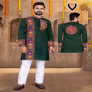 Direct inde superbe qualité indien hommes droite Kurta pyjama à la mode vêtements ethniques pour mariages indien pakistanais - Product Image 4
