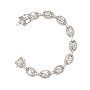 Bracelet Hip Hop en Moissanite de Fournisseur Indien – Bijou Tendance pour Hommes et Femmes, Style Urbain, Disponible à la Vente - Product Image 3