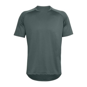 Camiseta de Punto de Manga Corta para Hombre, Cuello Redondo, Color Sólido, Corte Regular, Secado Rápido, Verde Oliva, Informal, para Gimnasio, Alta Calidad 2026 - Product Image 3