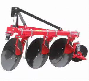 Ashok <b>Metal</b> Red Agriculture Mounted <b>Disc</b> Plough Farm Machine with Engine Mild Steel Construction High Productivity 450kg - Product Image 3