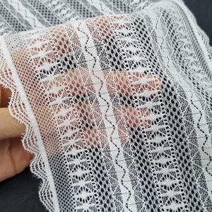 Geometric Scalloped Stretch Lightweight <b>Lace</b> Fabric Nylon Spandex 17.5cm <b>Elastic</b> Warp Knit Customized Color Custom Designs for - Product Image 3