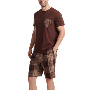 Ensembles courts pour hommes en mélange de coton doux, tenue à manches courtes pour un confort quotidien - Product Image 6