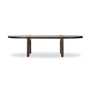 Table basse d'extérieur en teck massif naturel, durable, personnalisable, style moderne minimaliste pour la maison - Lumi - Product Image 2