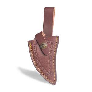 Oferta Especial: Cuchillo de Caza de Acero de Damasco Personalizable OEM de Alta Durabilidad con Funda y Mango Yellow Dollar, Hoja Fija Industrial D2 - Product Image 6