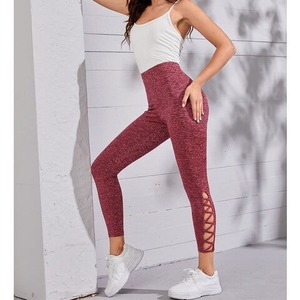 Leggings de yoga pour femmes de haute qualité aux designs uniques, séchage rapide, couleur personnalisée, taille élastique, leggings de fitness - Product Image 5