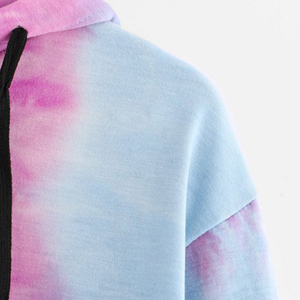 Women's Cropped Pullover Hoodie Casual Lightweight Comfortable Adjustable Hood Custom Drawstring Front Streetwear Breathable - Product Image 5