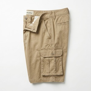 Wholesale Flat 2026 Front Branded Shorts for Men Multi Pockets Classic Fit Custom Cotton Cargo Shorts Men's Chino Shorts OEM - Product Image 3