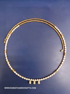 Collier artisanal indien en perles de verre bohèmes avec pierre principale en agate, bijoux de mode en lampwork pour les occasions d'anniversaire - Product Image 2