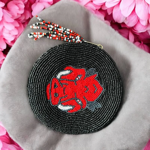 Fashion Embroidery Bead Coin <b>Bag</b> Purse Handmade Vintage Floral Pattern Small <b>Change</b> Wallet Cosmetic Storage Pouch - Product Image 6